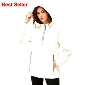 Waterproof Lightweight Packable Pullover Rain Jacket with Hood